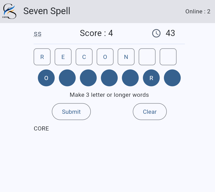 Seven Spell – vocabulary challenge